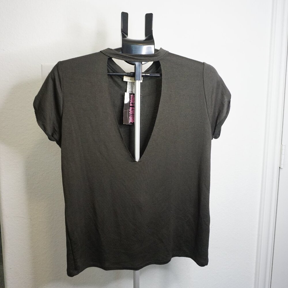 Mind Code Deep V Blouse